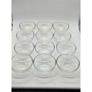 10oz Round glass bowls set of 12 Great For Candy Dish, Dip Dish Or Soup